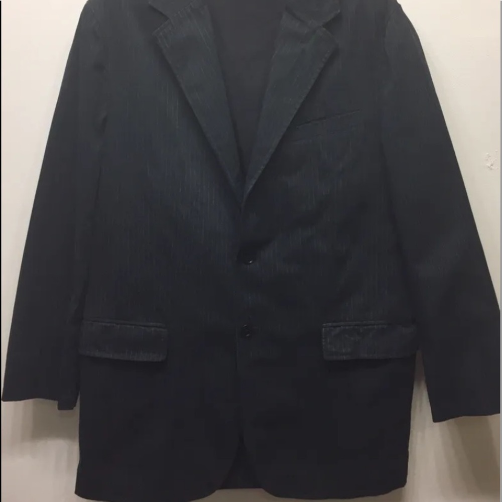 Mexx Men’s Pinstriped Blazer Jacket Black/ White Eu Size 50